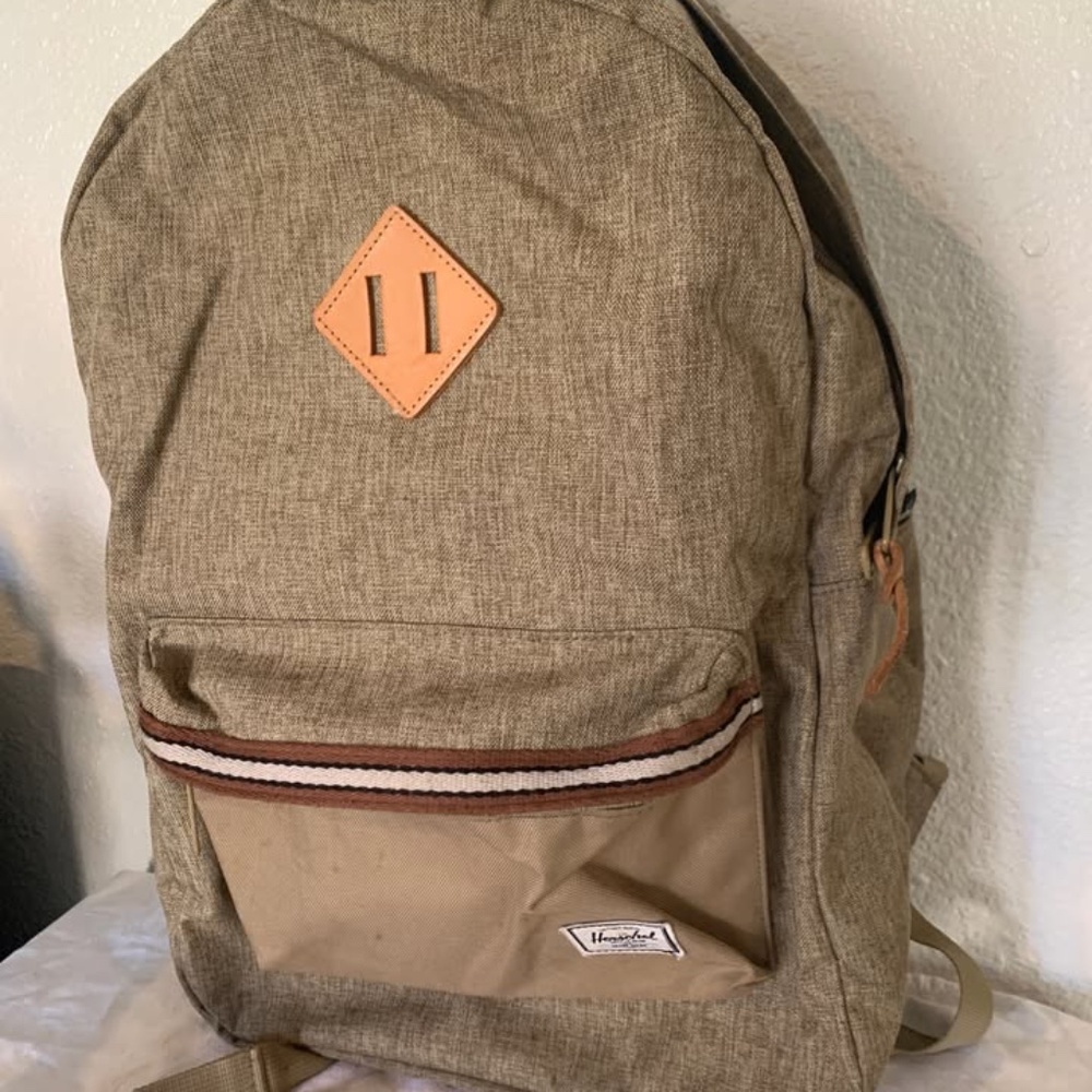 Herschel Supply Co Kelp Crosshatch Heritage Offset Backpack   V3011